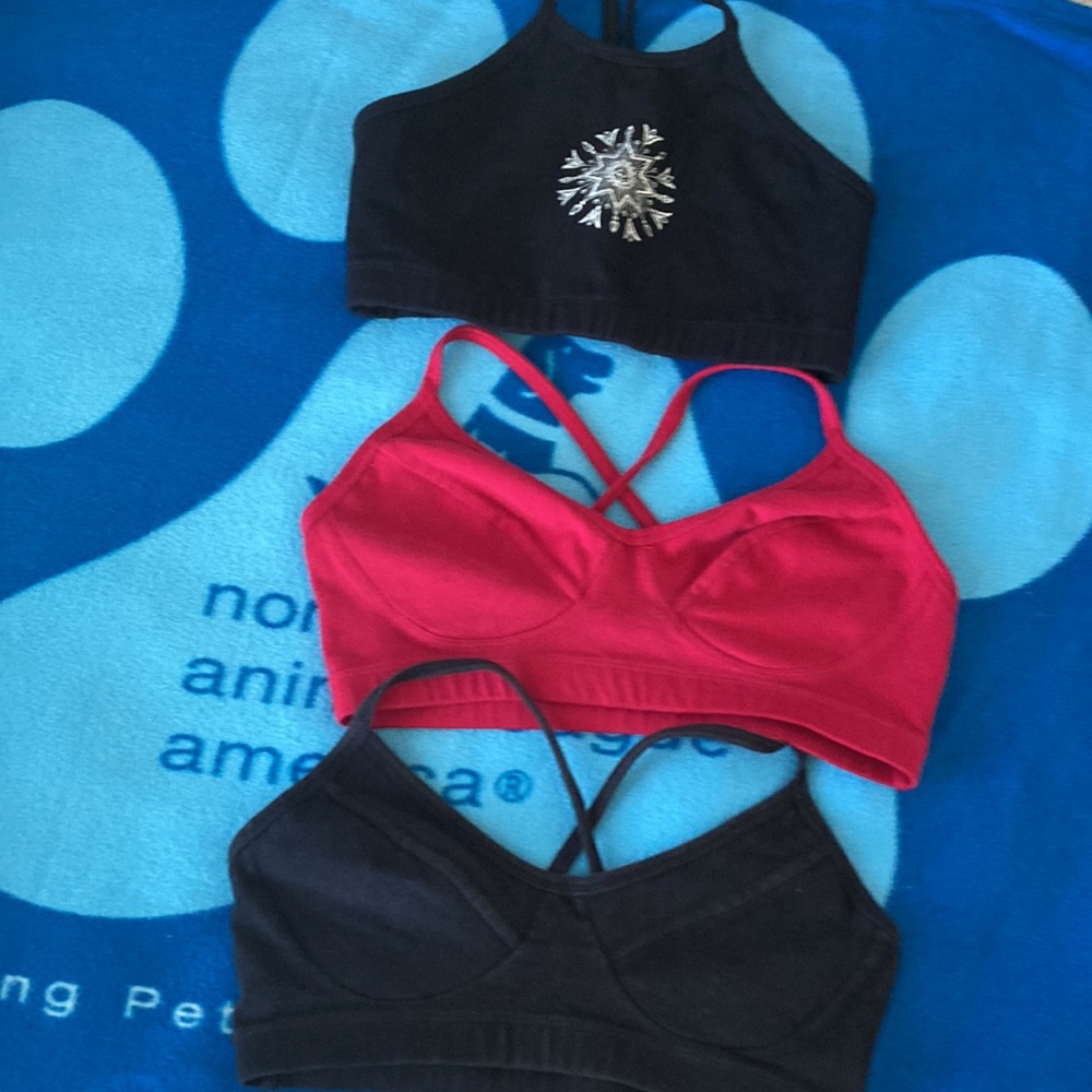 3 Vintage CARUSHKA Bra Top (Lot of 3)